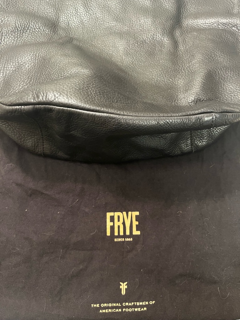 Frye Black Pebbled Leather Tote - Picture 11 of 11